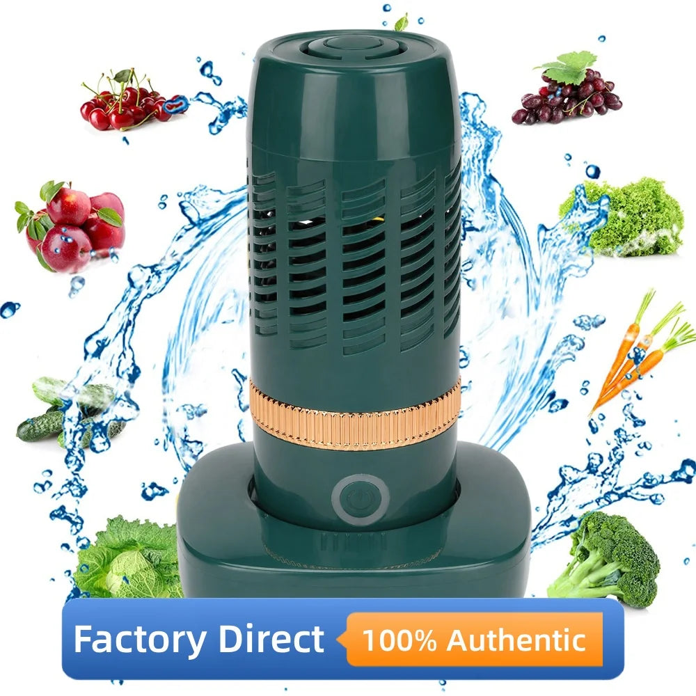 Rechargeable Fruit Vegetable Cleaner Wireless Food Purifier Compact Kitchen Washer USB Charging